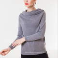 17PKCS195 2017 knit wool cashmere knitted lady sweater